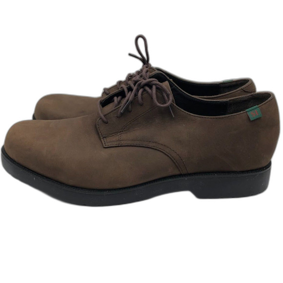 School Issue Men\'s Brown Leather Oxford Shoes Size 12M All Day Comfort Work main image 6